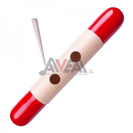 GUIRO DE MADERA Y RASQUETA DACTIC