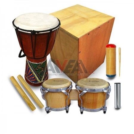 KIT PERCUSIÓN  6 PIEZAS NIÑO VM-KNP6 VIEJO MÚSICO