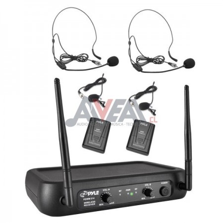 MICRÓFONO CINTILLO DOBLE VHF PDWM2145 PYLE