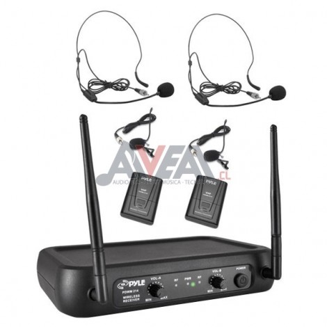 MICRÓFONO CINTILLO DOBLE VHF PDWM2145 PYLE