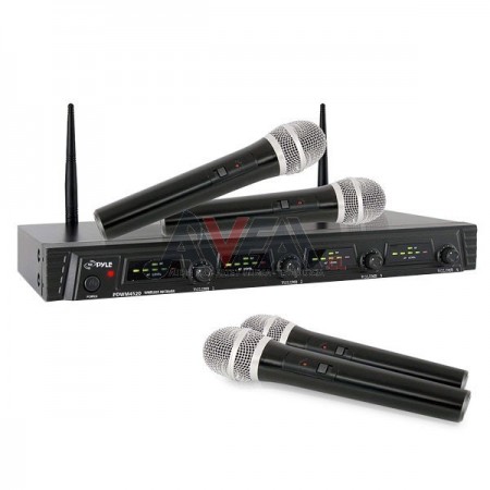SET 4 MICRÓFONO DE MANO PDWM4520 PYLE
