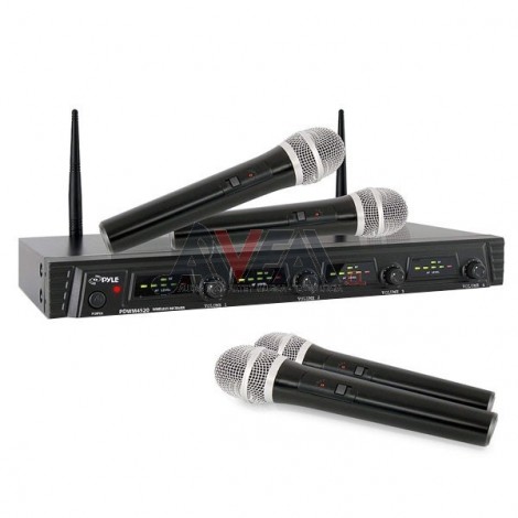 SET 4 MICRÓFONO DE MANO PDWM4520 PYLE