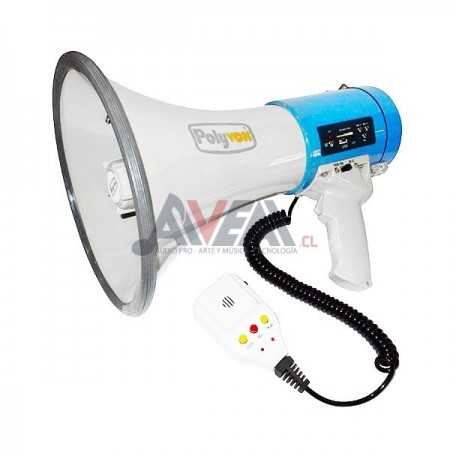 MEGÁFONO CON SIRENA PYM-180AU POLIVOX