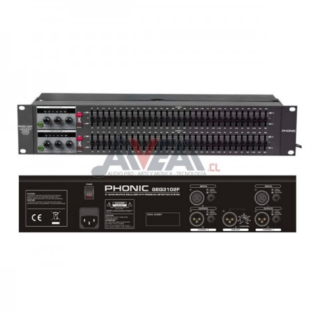 ECUALIZADOR GEQ3102F PHONIC
